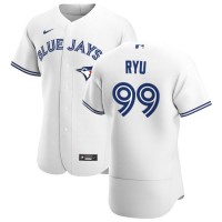 Toronto Toronto Blue Jays #99 Hyun Jin Ryu Men's Nike White Home 2020 Authentic Player MLB Jersey