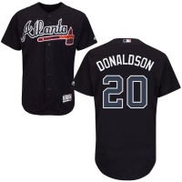 Atlanta Braves #20 Josh Donaldson Navy Blue Flexbase Authentic Collection Stitched MLB Jersey