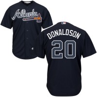 Atlanta Braves #20 Josh Donaldson Navy Blue New Cool Base Stitched MLB Jersey