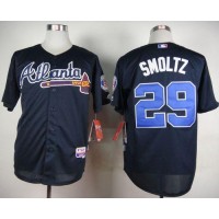 Atlanta Braves #29 John Smoltz Blue Cool Base Stitched MLB Jersey