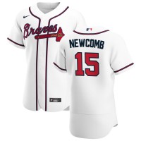 Atlanta Atlanta Braves #15 Sean Newcomb Men's Nike White Home 2020 Authentic Player MLB Jersey