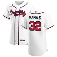 Atlanta Atlanta Braves #32 Cole Hamels Men's Nike White Home 2020 Authentic Player MLB Jersey