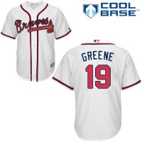 Atlanta Braves #19 Shane Greene White New Cool Base Stitched MLB Jersey