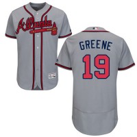 Atlanta Braves #19 Shane Greene Grey Flexbase Authentic Collection Stitched MLB Jersey