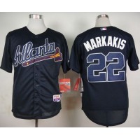 Atlanta Braves #22 Nick Markakis Blue Cool Base Stitched MLB Jersey