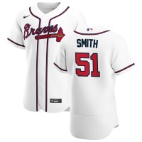 Atlanta Atlanta Braves #51 Will Smith Men's Nike White Home 2020 Authentic Player MLB Jersey