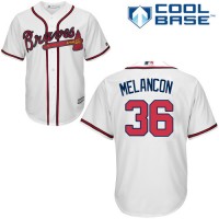 Atlanta Braves #36 Mark Melancon White New Cool Base Stitched MLB Jersey