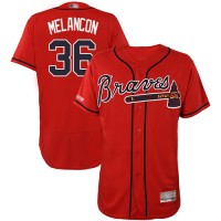 Atlanta Braves #36 Mark Melancon Red Flexbase Authentic Collection Stitched MLB Jersey