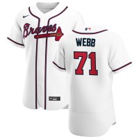 Atlanta Atlanta Braves #71 Jacob Webb Men's Nike White Home 2020 Authentic Player MLB Jersey