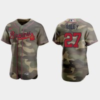 Atlanta Atlanta Braves #27 Austin Riley Men's Nike 2021 Armed Forces Day Authentic MLB Jersey -Camo