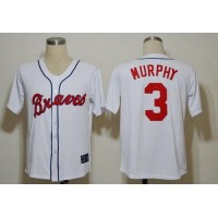 Mitchell And Ness Atlanta Braves #3 Dale Murphy White Stitched Throwback MLB Jersey