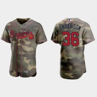 Atlanta Atlanta Braves #36 Ian Anderson Men's Nike 2021 Armed Forces Day Authentic MLB Jersey -Camo