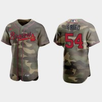 Atlanta Atlanta Braves #54 Max Fried Men's Nike 2021 Armed Forces Day Authentic MLB Jersey -Camo