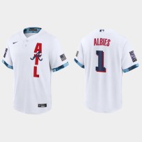 Atlanta Atlanta Braves #1 Ozzie Albies 2021 Mlb All Star Game Fan's Version White Jersey
