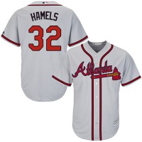 Atlanta Braves #32 Cole Hamels Grey New Cool Base Stitched MLB Jersey