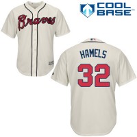 Atlanta Braves #32 Cole Hamels Cream New Cool Base Stitched MLB Jersey