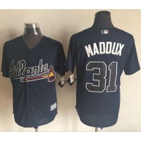 Atlanta Braves #31 Greg Maddux Blue New Cool Base Stitched MLB Jersey