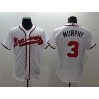 Atlanta Braves #3 Dale Murphy White Flexbase Authentic Collection Stitched MLB Jersey