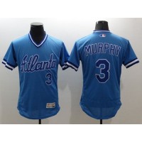Atlanta Braves #3 Dale Murphy Light Blue Flexbase Authentic Collection Cooperstown Stitched MLB Jersey