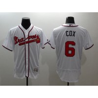 Atlanta Braves #6 Bobby Cox White Flexbase Authentic Collection Stitched MLB Jersey