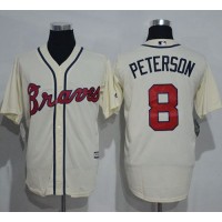 Atlanta Braves #8 Jace Peterson Cream New Cool Base Stitched MLB Jersey