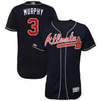 Atlanta Braves #3 Dale Murphy Navy Blue Flexbase Authentic Collection Stitched MLB Jersey