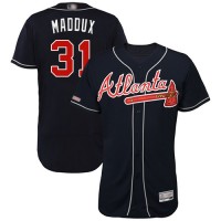 Atlanta Braves #31 Greg Maddux Navy Blue Flexbase Authentic Collection Stitched MLB Jersey