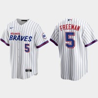 Atlanta Atlanta Braves #5 Freddie Freeman White Men's Nike 2021 City Connect Replica MLB Jersey