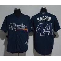 Atlanta Braves #44 Hank Aaron Blue New Cool Base Stitched MLB Jersey