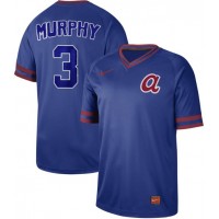 Nike Atlanta Braves #3 Dale Murphy Royal Authentic Cooperstown Collection Stitched MLB Jersey