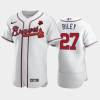 Atlanta Atlanta Braves #27 Austin Riley Men's Nike Authentic 2021 Memorial Day MLB Jersey - White