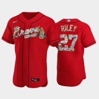 Atlanta Atlanta Braves #27 Austin Riley Men's Nike Diamond Edition MLB Jersey - Red