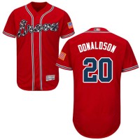 Atlanta Braves #20 Josh Donaldson Red Flexbase Authentic Collection Stitched MLB Jersey