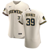 Milwaukee Milwaukee Brewers #39 Corbin Burnes Men's Nike Cream Home 2020 Authentic Player MLB Jersey