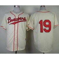 Milwaukee Brewers #19 Robin Yount Cream 1948 Turn Back The Clock Stitched MLB Jersey