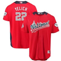 Milwaukee Brewers #22 Christian Yelich Red 2018 All-Star National League Stitched MLB Jersey
