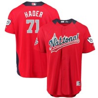 Milwaukee Brewers #71 Josh Hader Red 2018 All-Star National League Stitched MLB Jersey