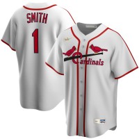 St. Louis St.Louis Cardinals #1 Ozzie Smith Nike Home Cooperstown Collection Player MLB Jersey White