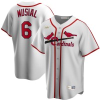 St. Louis St.Louis Cardinals #6 Stan Musial Nike Home Cooperstown Collection Player MLB Jersey White
