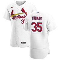 St. Louis St.Louis Cardinals #35 Lane Thomas Men's Nike White Home 2020 Authentic Player MLB Jersey