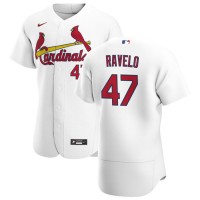 St. Louis St.Louis Cardinals #47 Rangel Ravelo Men's Nike White Home 2020 Authentic Player MLB Jersey
