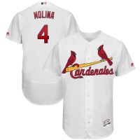 St. Louis St.Louis Cardinals #4 Yadier Molina Majestic 2019 Hispanic Heritage Flex Base Authentic Player Jersey White