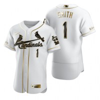St. Louis St.Louis Cardinals #1 Ozzie Smith White Nike Men's Authentic Golden Edition MLB Jersey