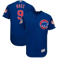 Chicago Cubs #9 Javier Baez Blue 2019 Spring Training Flex Base Stitched MLB Jersey