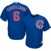 Chicago Cubs #6 Nicholas Castellanos Blue New Cool Base Stitched MLB Jersey