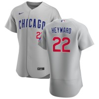 Chicago Chicago Cubs #22 Jason Heyward Men's Nike Gray Road 2020 Authentic Team Jersey