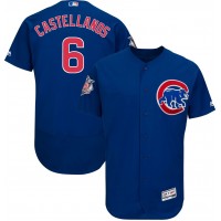 Chicago Cubs #6 Nicholas Castellanos Blue Flexbase Authentic Collection Stitched MLB Jersey