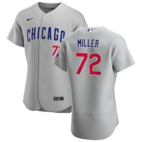 Chicago Chicago Cubs #72 Tyson Miller Men's Nike Gray Road 2020 Authentic Team Jersey