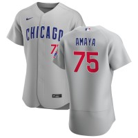 Chicago Chicago Cubs #75 Miguel Amaya Men's Nike Gray Road 2020 Authentic Team Jersey
