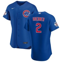Chicago Chicago Cubs #2 Nico Hoerner Men's Nike Royal Alternate 2020 Authentic Player Jersey